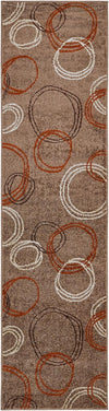 Autumn Meadow Collection Area Rug -  Ferngrove Runner Light Brown  lifestyle 48