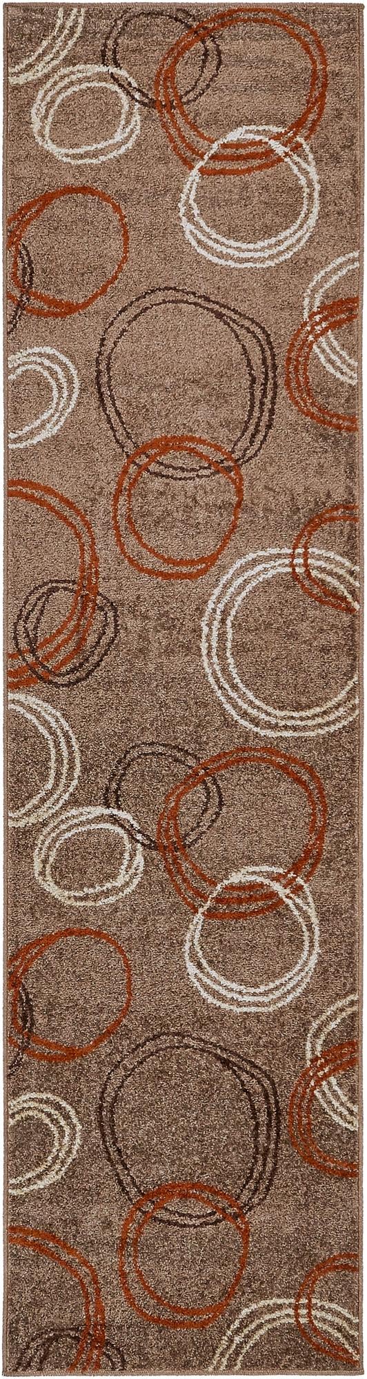 Autumn Meadow Collection Area Rug -  Ferngrove Runner Light Brown  lifestyle 48