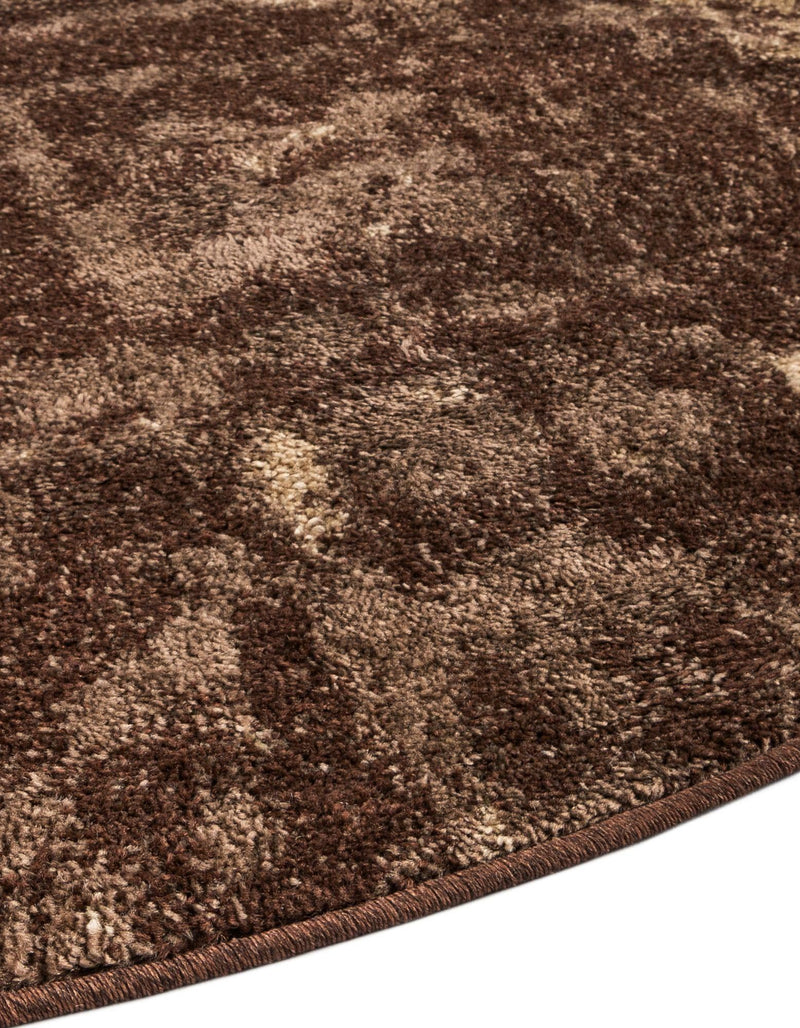 Autumn Meadow Collection Area Rug -  Harvesthill Round Brown  lifestyle 49