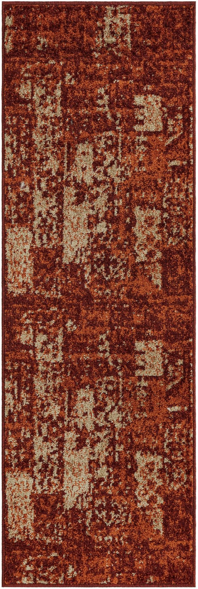Autumn Meadow Collection Area Rug -  Harvesthill Runner Terracotta  lifestyle 48