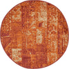Autumn Meadow Collection Area Rug -  Harvesthill Round Terracotta  lifestyle 23