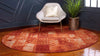 Autumn Meadow Collection Area Rug -  Harvesthill Round Terracotta  lifestyle 29