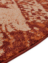 Autumn Meadow Collection Area Rug -  Harvesthill Round Terracotta  lifestyle 50