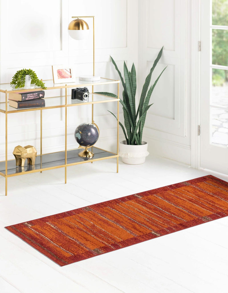 Autumn Meadow Collection Area Rug -  Nutmegwood Runner Terracotta  lifestyle 68