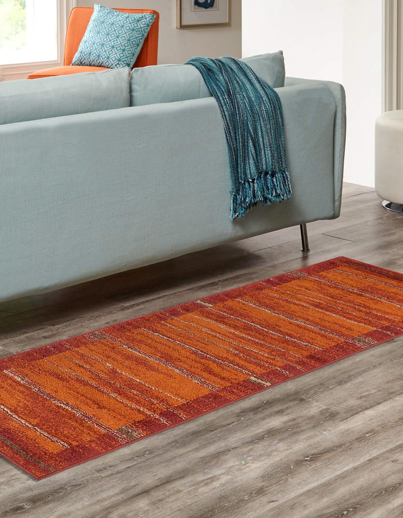Autumn Meadow Collection Area Rug -  Nutmegwood Runner Terracotta  lifestyle 74