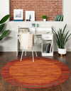 Autumn Meadow Collection Area Rug -  Nutmegwood Round Terracotta  lifestyle 75