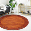 Autumn Meadow Collection Area Rug -  Nutmegwood Round Terracotta  lifestyle 153