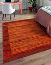 Autumn Meadow Collection Area Rug -  Nutmegwood Rectangle Terracotta  lifestyle 11