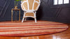 Autumn Meadow Collection Area Rug -  Oakhollow Round Rust Red  lifestyle 21