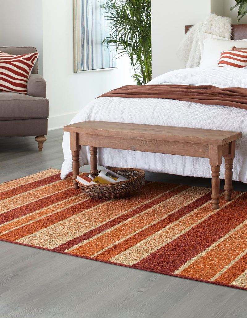 Autumn Meadow Collection Area Rug -  Oakhollow Rectangle Rust Red  lifestyle 3