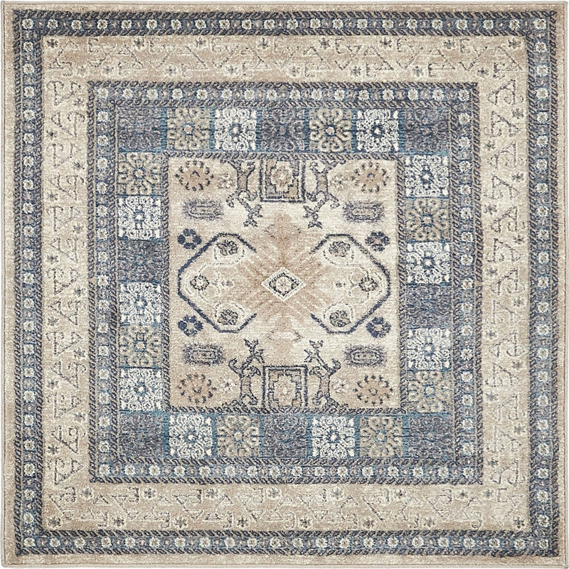 Salzburg Elegance Collection Area Rug -  Untersberg Square Beige  lifestyle 5