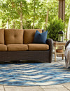 Urban Terrace Collection Area Rug -  Jetty Round Blue  lifestyle 38