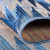 Urban Terrace Collection Area Rug -  Jetty Round Blue  lifestyle 42