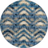 Urban Terrace Collection Area Rug -  Jetty Round Blue  lifestyle 29