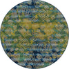 Urban Terrace Collection Area Rug -  Quay Round Blue  lifestyle 17