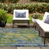 Urban Terrace Collection Area Rug -  Quay Square Blue  lifestyle 51