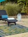 Urban Terrace Collection Area Rug -  Quay Rectangle Blue  lifestyle 3