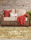 Garden Terrace Escape Collection Area Rug -  Fauna Square Beige  lifestyle 21