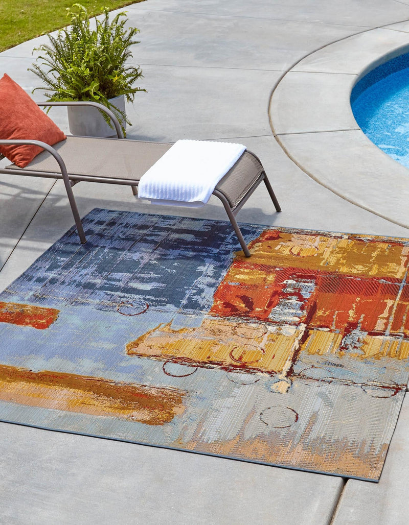 Urban Terrace Collection Area Rug -  Arbour Square Multi  lifestyle 21