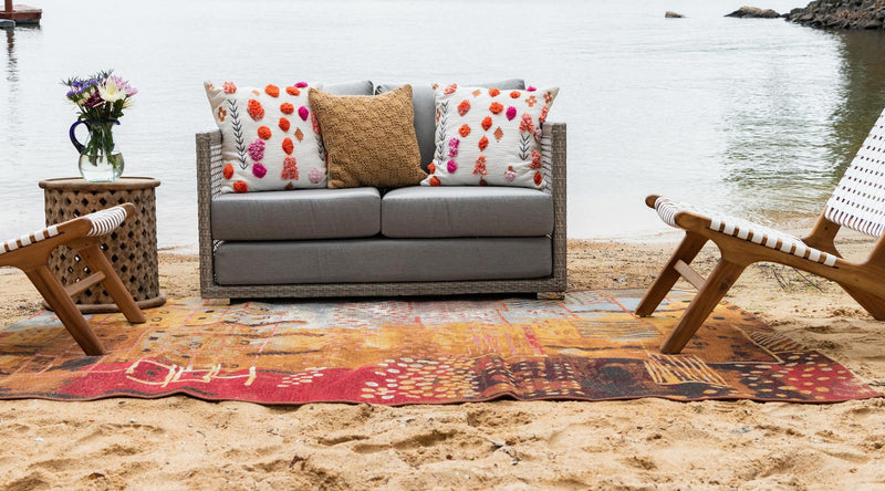 Urban Terrace Collection Area Rug -  Overlook Rectangle Multi  lifestyle 4