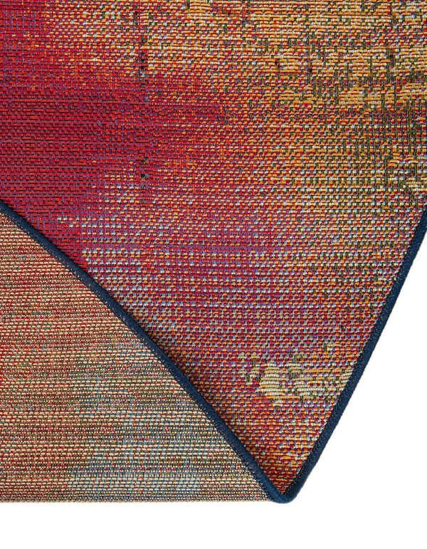 Urban Terrace Collection Area Rug -  Atrium Round Multi  lifestyle 19