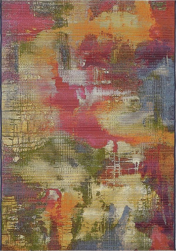 Urban Terrace Collection Area Rug -  Atrium Rectangle Multi Main