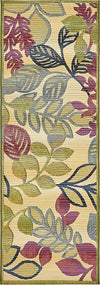 Garden Terrace Escape Collection Area Rug -  Evergreen Runner Cream  lifestyle 3