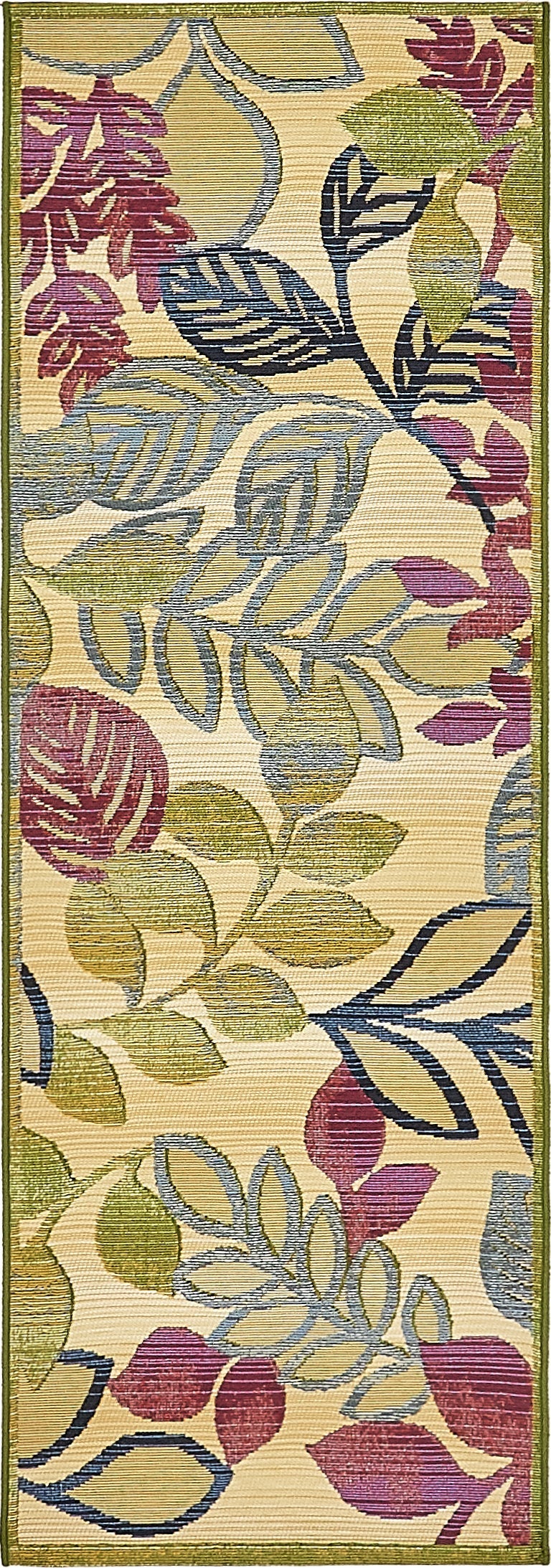 Garden Terrace Escape Collection Area Rug -  Evergreen Runner Cream  lifestyle 3