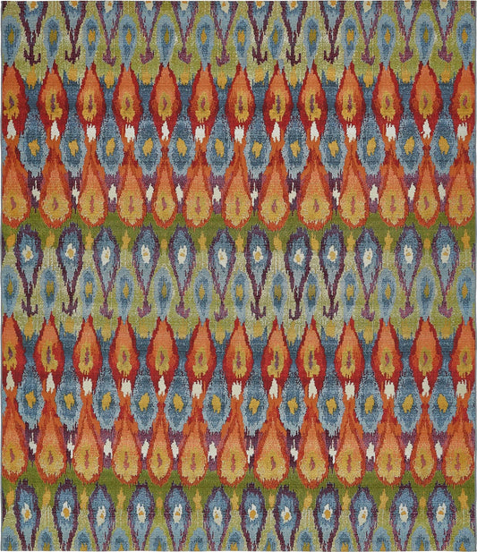 Urban Terrace Collection Area Rug -  Compass Rectangle Multi Main