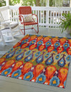Urban Terrace Collection Area Rug -  Compass Rectangle Multi  lifestyle 4