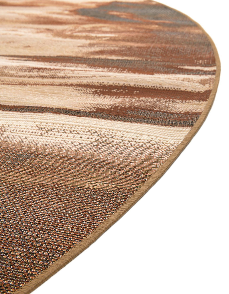 Urban Terrace Collection Area Rug -  Habitat Round Brown  lifestyle 42