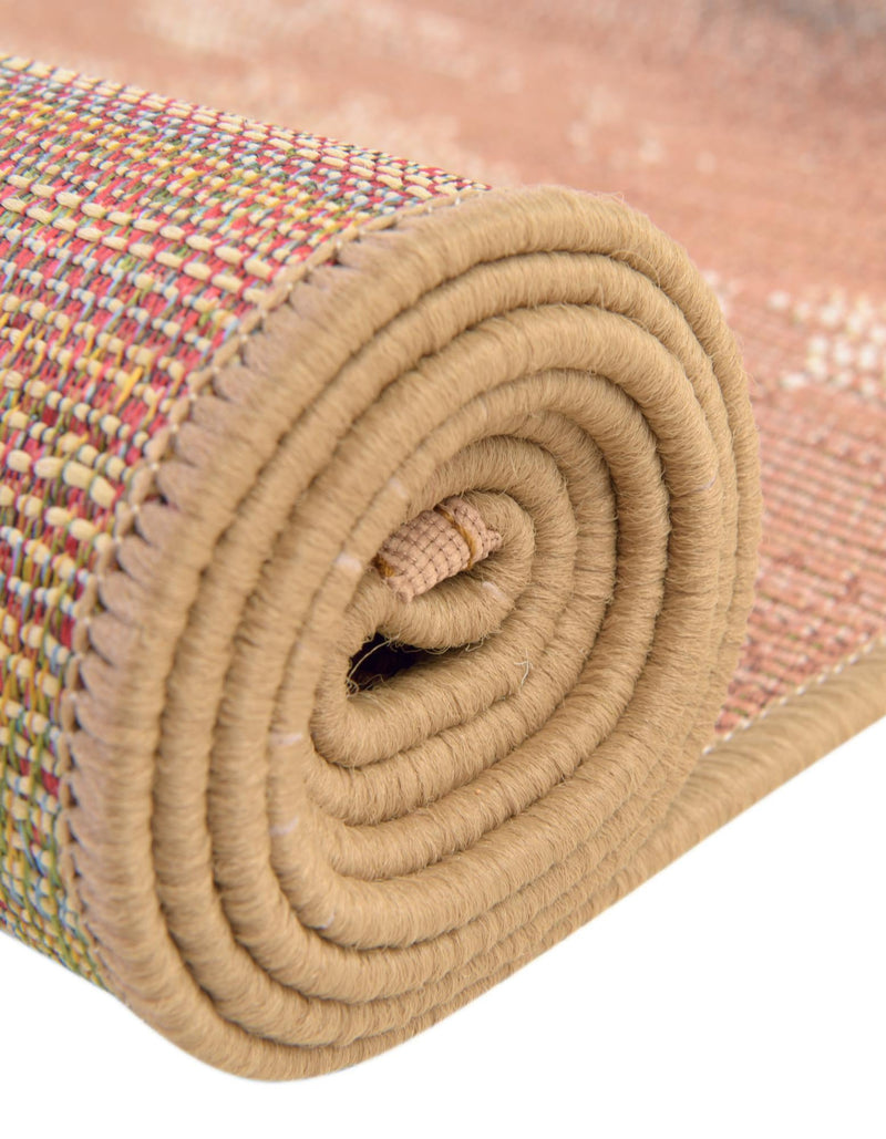 Urban Terrace Collection Area Rug -  Habitat Round Brown  lifestyle 52