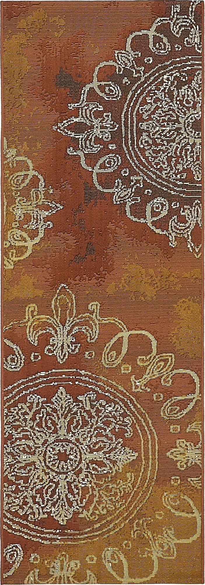 Urban Terrace Collection Area Rug -  Veranda Runner Brown  lifestyle 16