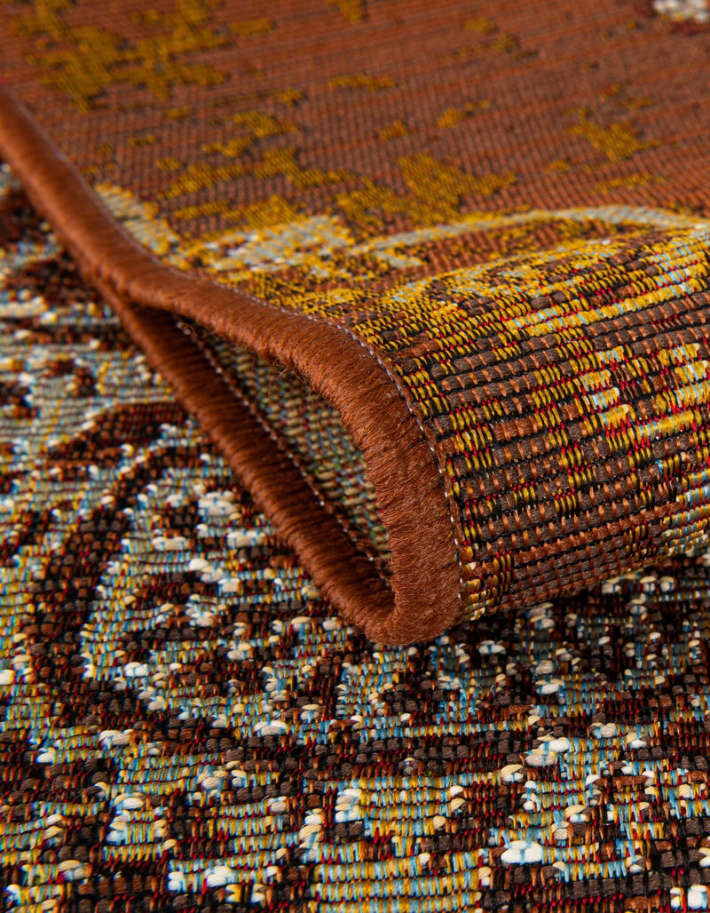 Urban Terrace Collection Area Rug -  Veranda Rectangle Rust Red  lifestyle 4