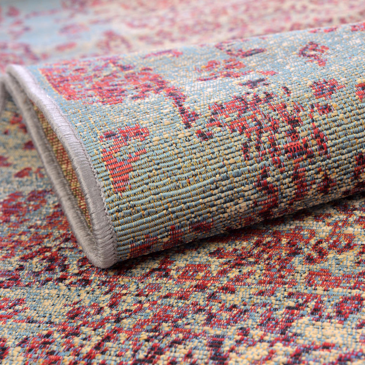 Garden Terrace Escape Collection Area Rug -  Avenue Rectangle Light Blue  lifestyle 4