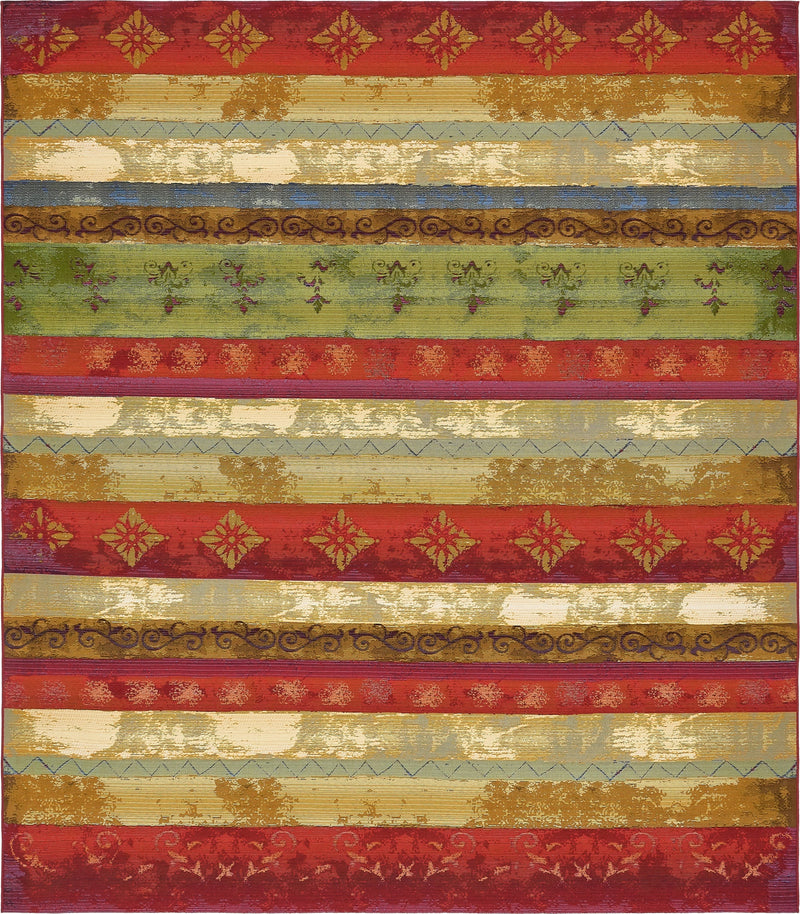 Urban Terrace Collection Area Rug -  Rooftop Rectangle Multi Main