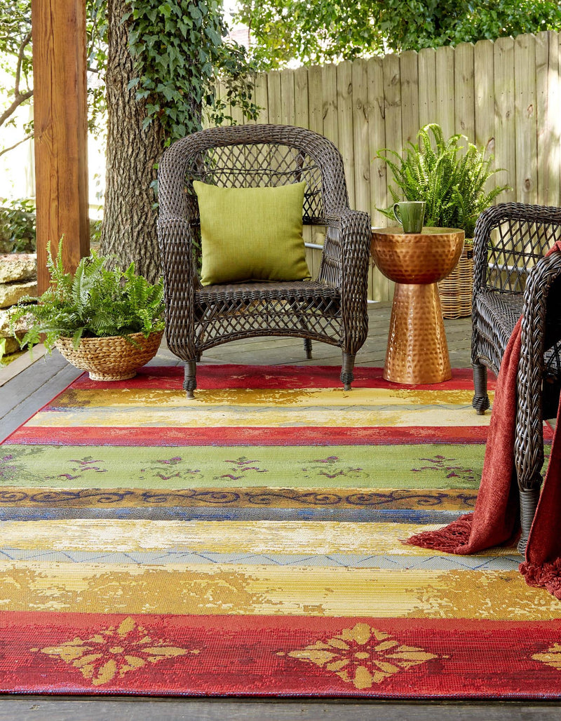 Urban Terrace Collection Area Rug -  Rooftop Rectangle Multi  lifestyle 6