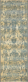 Seaside Blooms Collection Area Rug -  Avenue Runner Beige  lifestyle 22