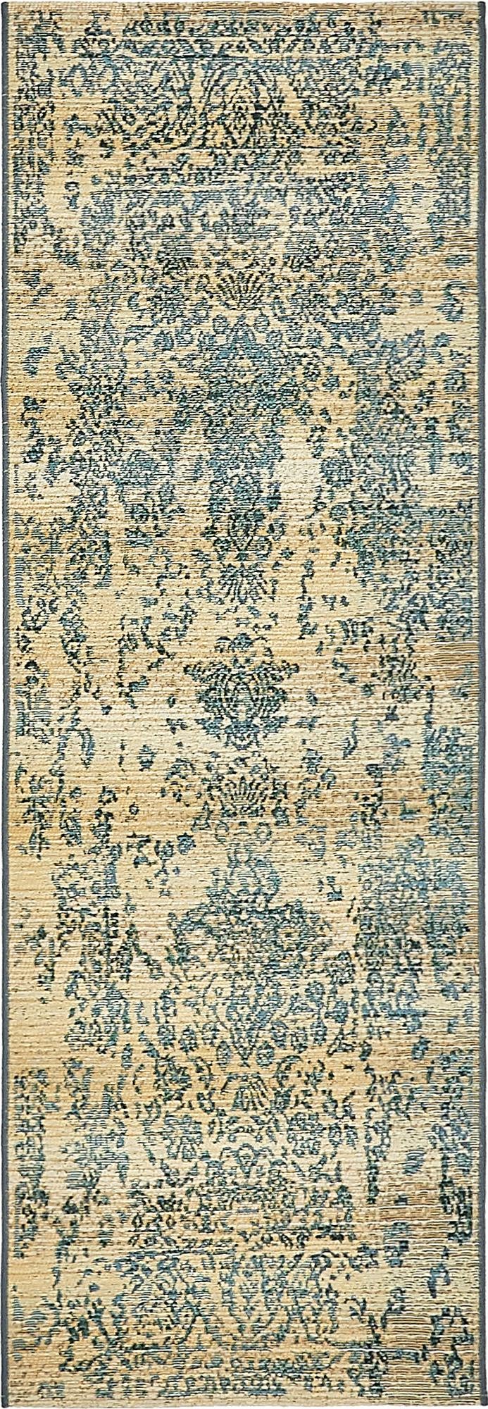 Seaside Blooms Collection Area Rug -  Avenue Runner Beige  lifestyle 22