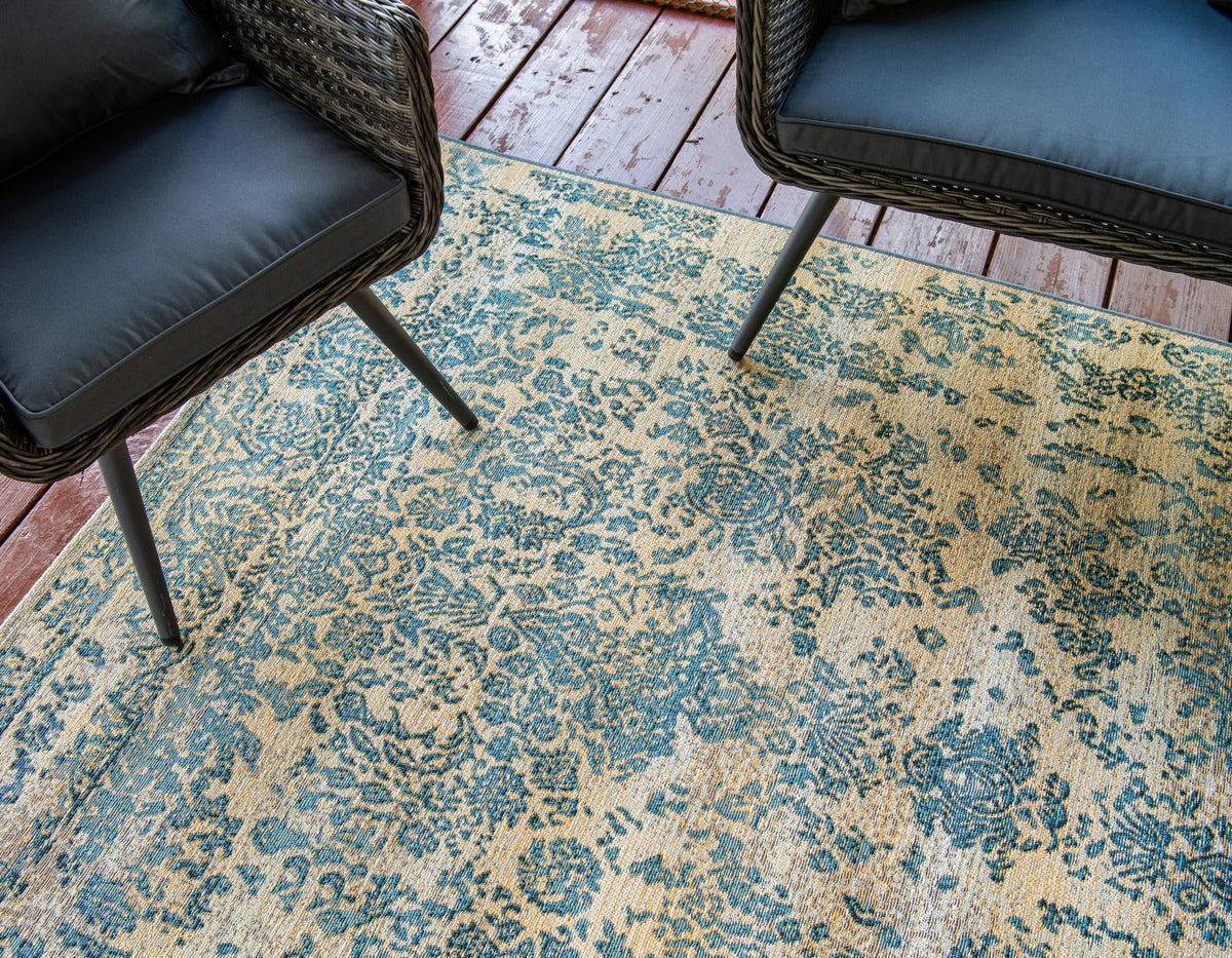 Garden Terrace Escape Collection Area Rug -  Avenue Rectangle Beige  lifestyle 7