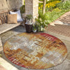 Urban Terrace Collection Area Rug -  Overlook Round Multi  lifestyle 60