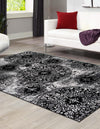 Riviera Elegance Collection Area Rug -  Monaco (Black) Rectangle Black  lifestyle 5
