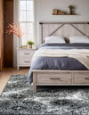 Riviera Elegance Collection Area Rug -  Monaco (Black) Rectangle Black  lifestyle 8