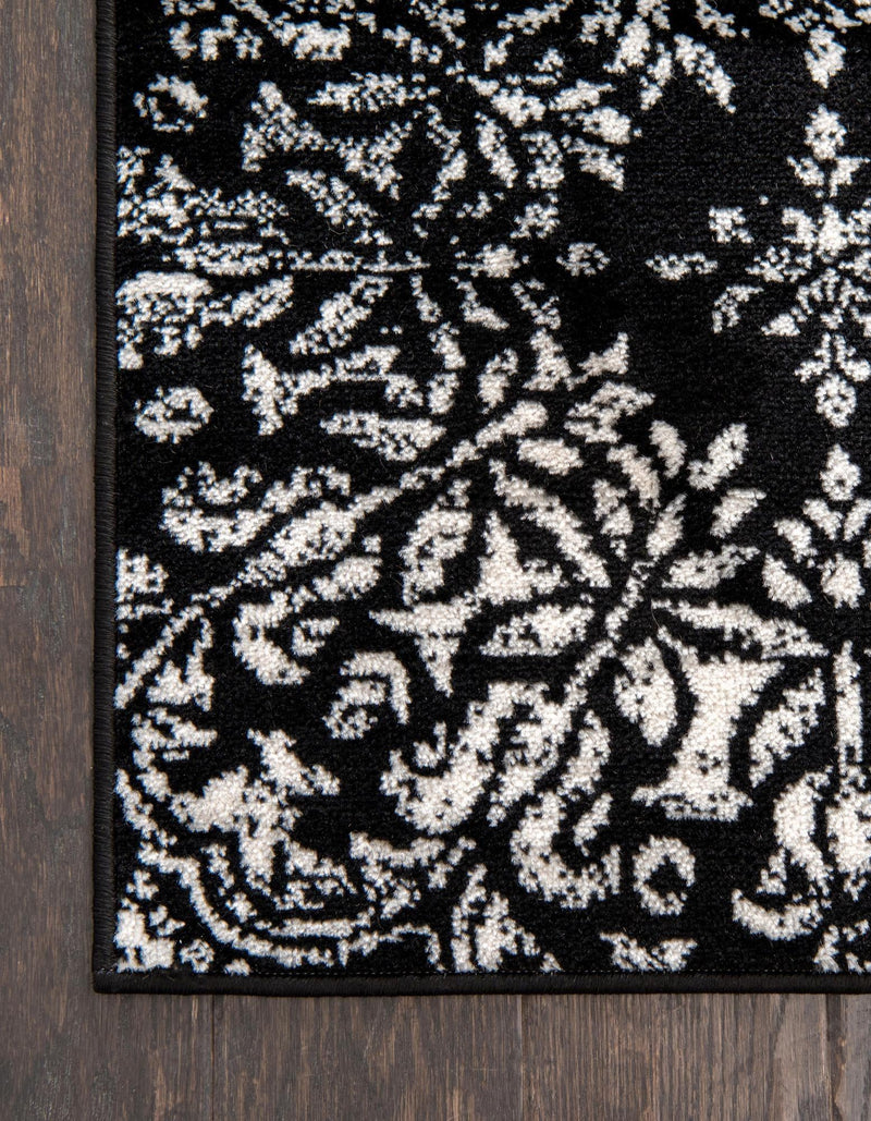 Riviera Elegance Collection Area Rug -  Monaco (Black) Rectangle Black  lifestyle 23
