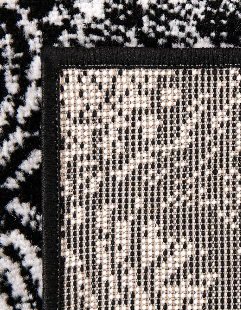 Riviera Elegance Collection Area Rug -  Monaco (Black) Rectangle Black  lifestyle 24