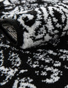 Riviera Elegance Collection Area Rug -  Monaco (Black) Rectangle Black  lifestyle 34
