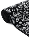 Riviera Elegance Collection Area Rug -  Monaco (Black) Rectangle Black  lifestyle 46