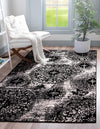 Riviera Elegance Collection Area Rug -  Monaco (Black) Rectangle Black  lifestyle 3