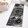 Riviera Elegance Collection Area Rug -  Monaco (Black) Runner Black  lifestyle 54