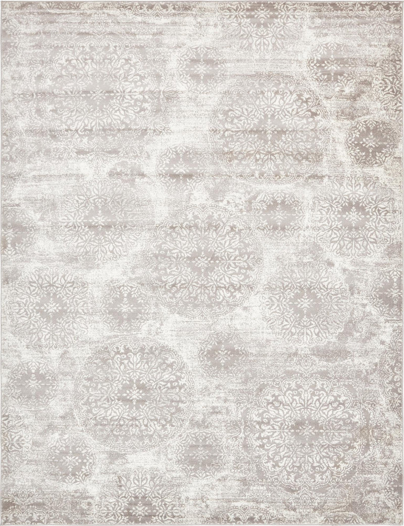 Riviera Elegance Collection Area Rug -  Monaco (Light Gray) Rectangle Light Gray Main